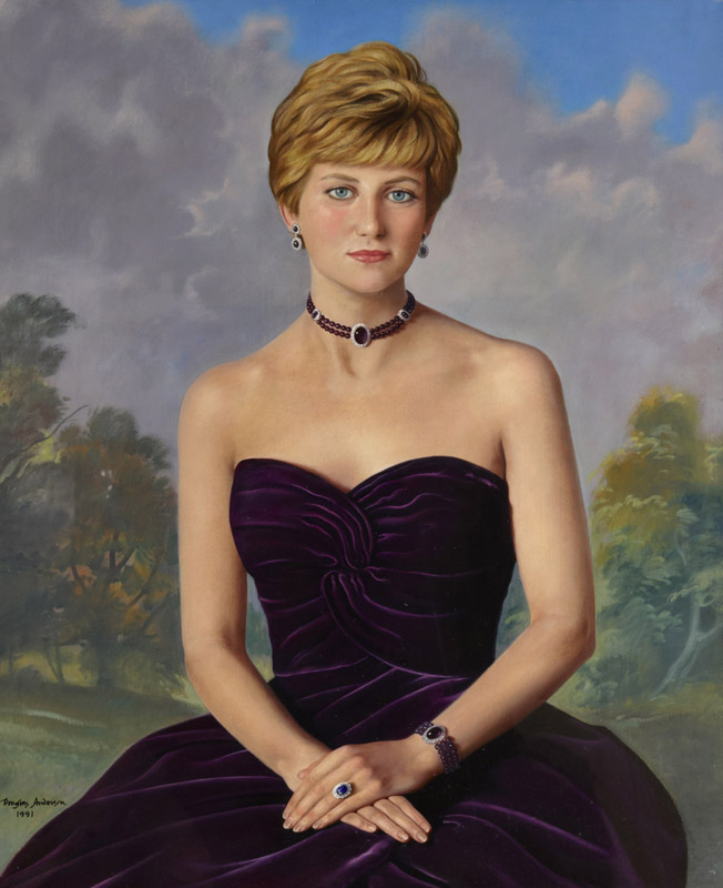 Painting of Diana, Princess of Wales, Brompton Hospital