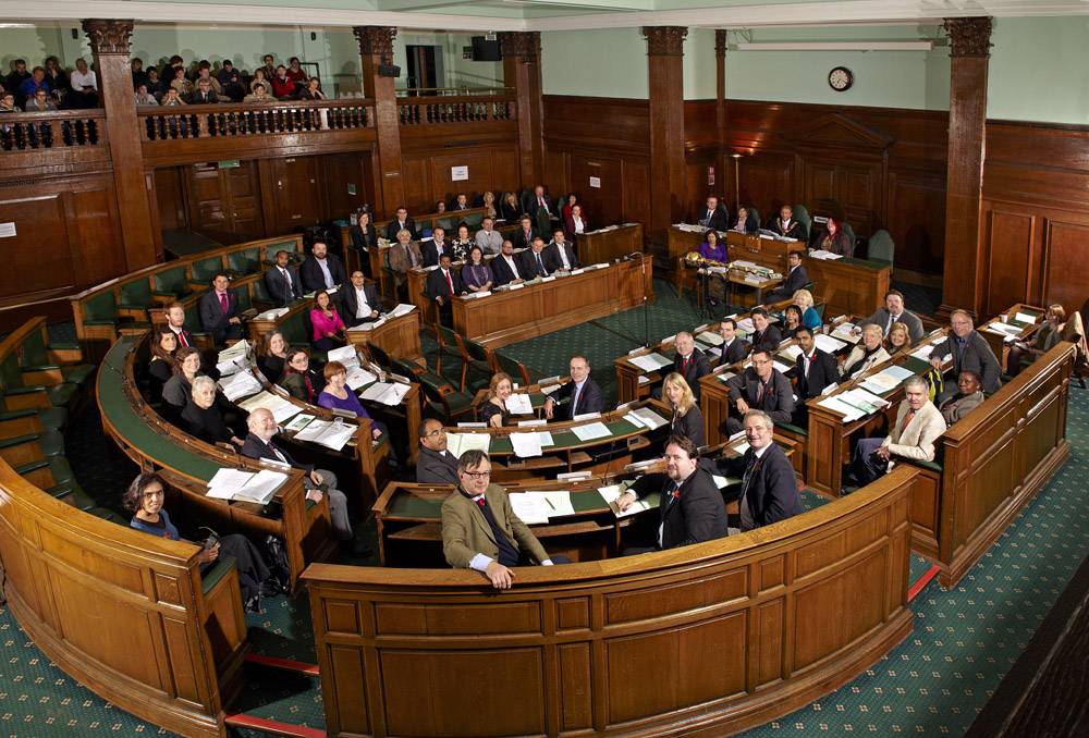 Annual Official photograph of Councillors, Camden Council Chambers